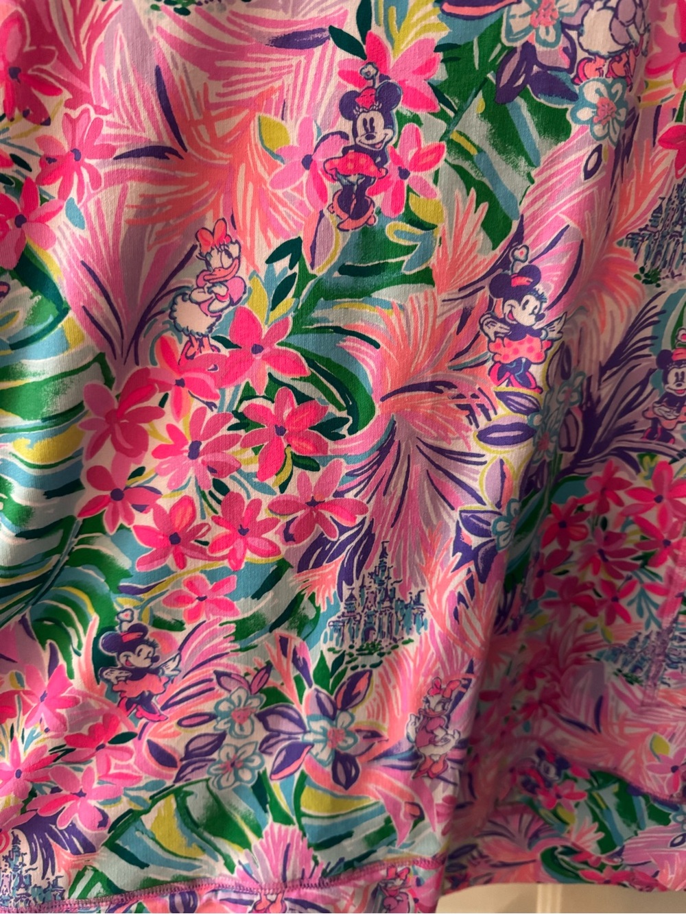 Lilly Pulitzer Pink Floral Long Sleeve Disney Pullover - Picture 2 of 10